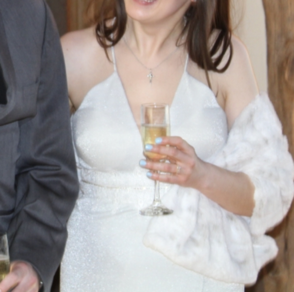 Metallic wedding prom dress - Picture 7 of 16